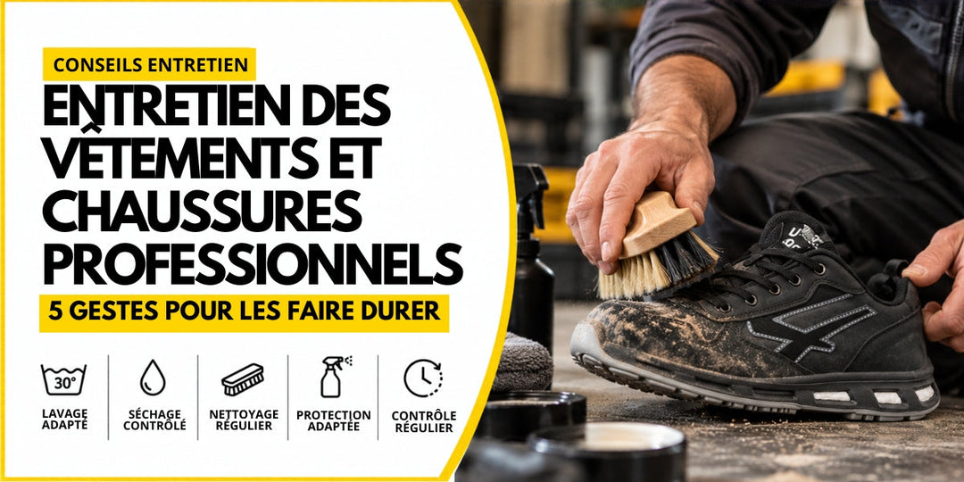 Entretien des vêtements et chaussures professionnels : 5 gestes pour les faire durer
