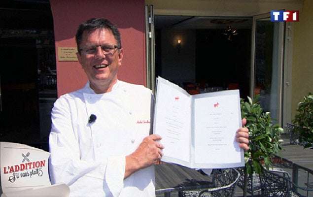 Michel Devillers, chef équipé par Manelli sur TF1