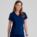 Tuniques médicales col V femme
