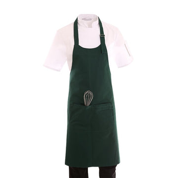 tablier a bavette vert foncé pour homme et femme