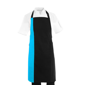 Tablier de cuisine pas cher bleu et noir