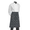 Tablier de Cuisine 70cm Motif Tête de Mort Gris - EGOCHEF