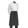 Tablier de Cuisine 70 cm Motif Quadrillage Blanc - EGOCHEF