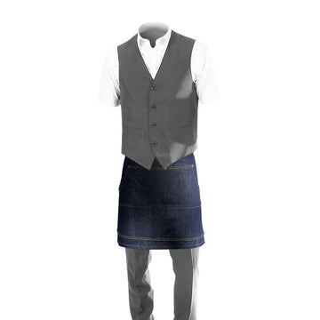 Tablier en jean denim bleu TopTex