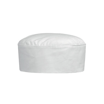 Calot de pâtissier blanc 100% coton