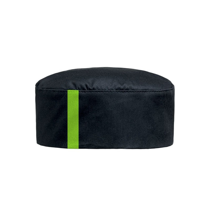 Calot noir lisere vert anis