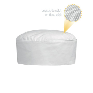 Calot de Cuisine Blanc respirant