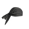 Bandana de Cuisine Noir Rayé Blanc - EGOCHEF