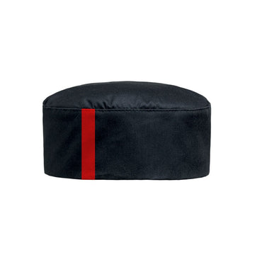 Calot noir lisere rouge