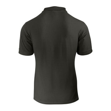 Polo homme gris foncé vue de dos