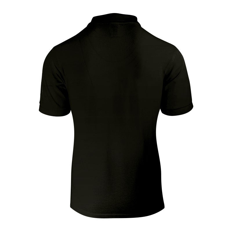 Polo homme de couleur noir vue de derrière