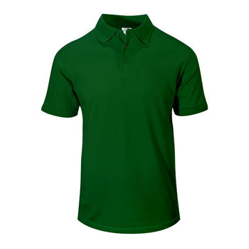 Polo homme vert à manches courtes élastiques pour les serveurs
