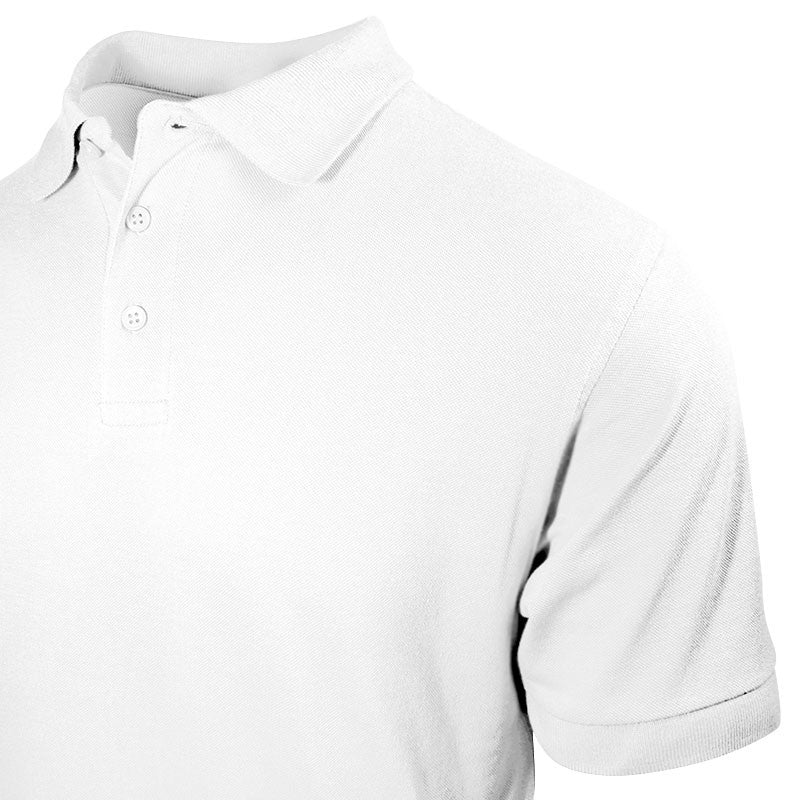 Polo Homme Blanc Col en V