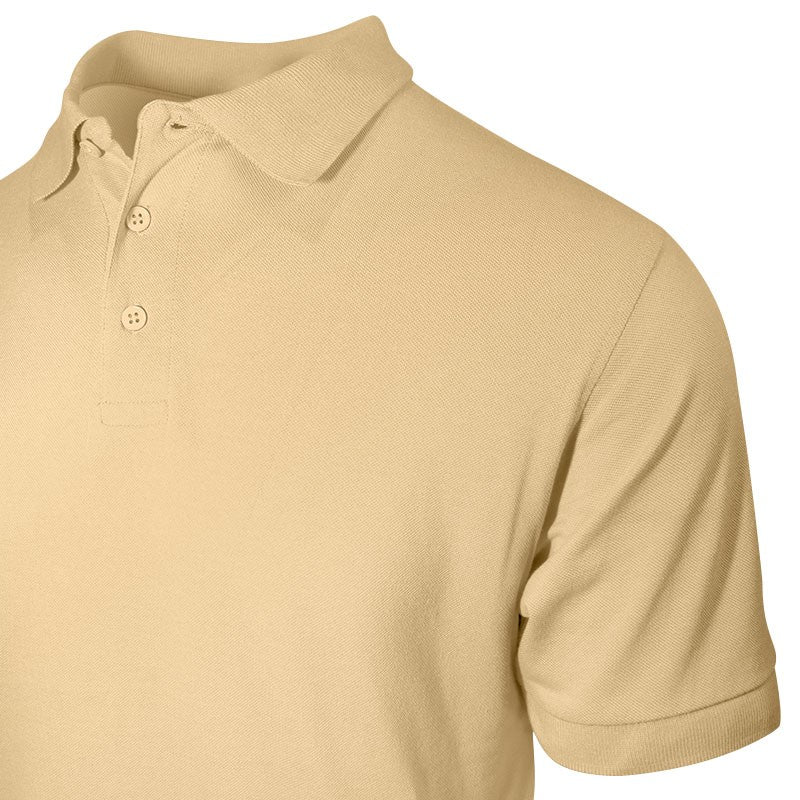 Polo Beige Homme Col en V