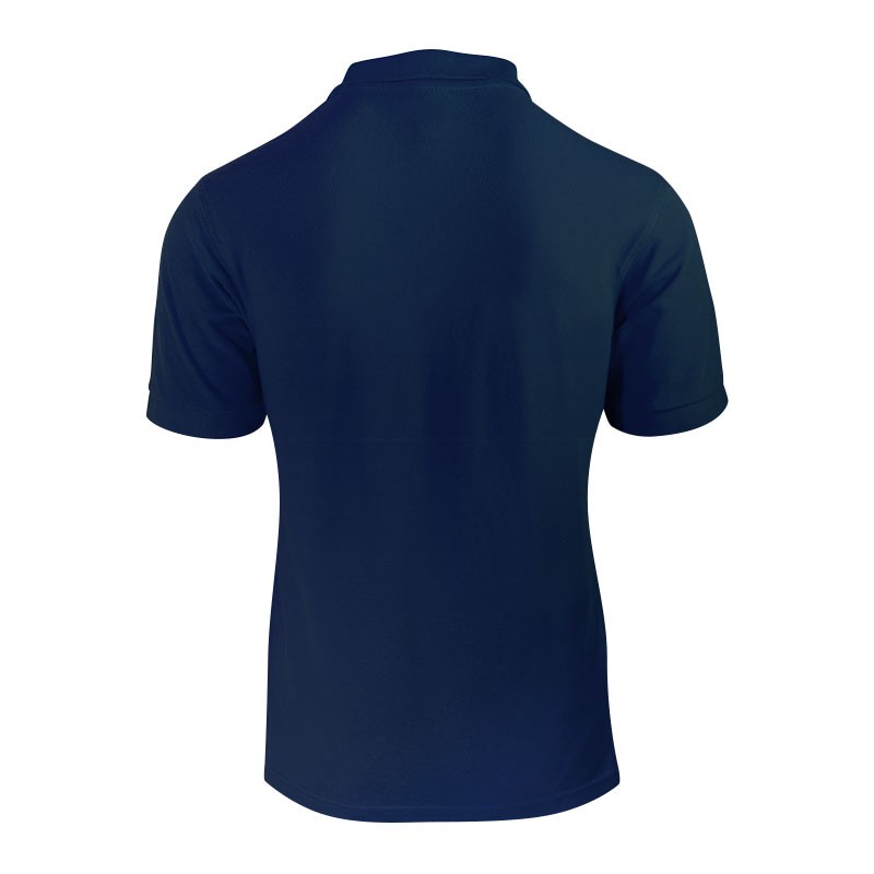 Polo bleu marine homme vue de dos
