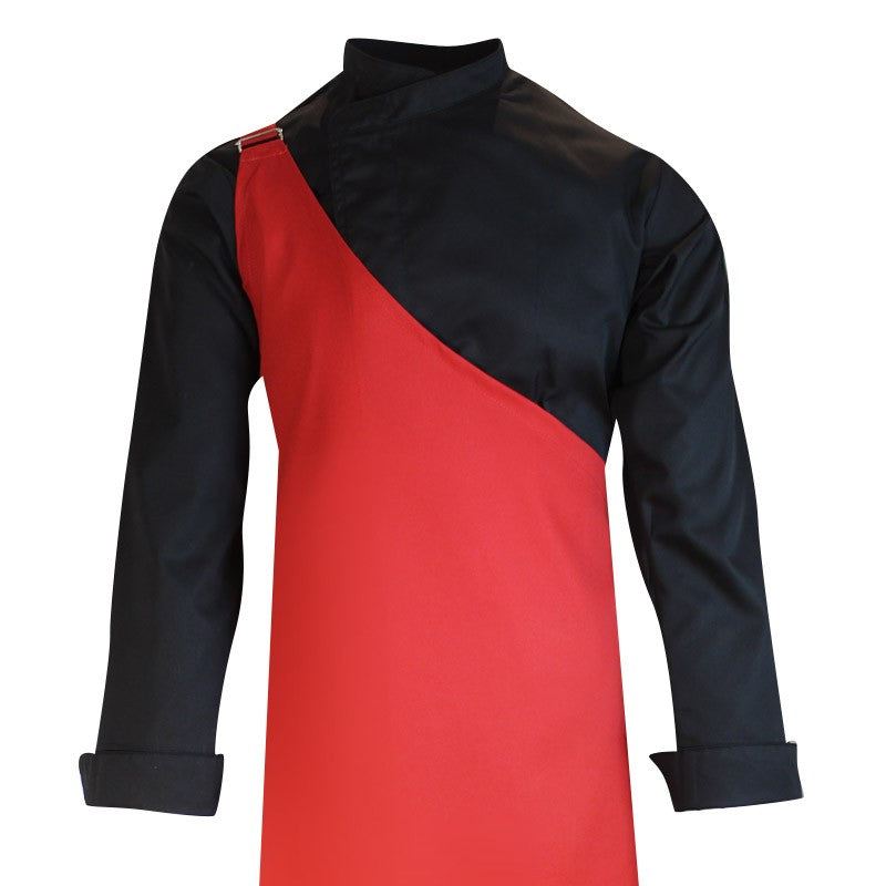 Tablier De Boucher Rouge 100% Coton