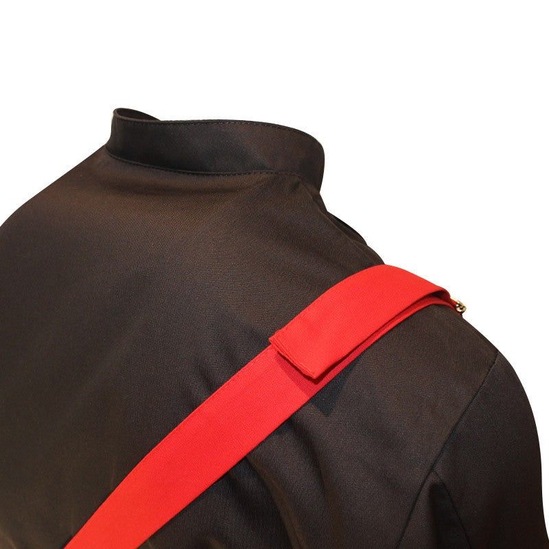 Tablier De Boucher Rouge Bride Ajustable