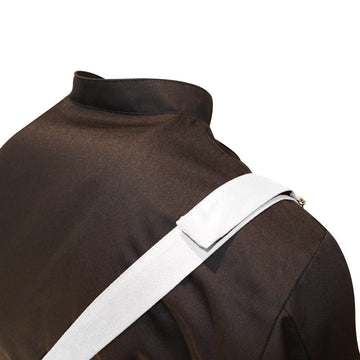 Tablier De Boucher Blanc Bride Ajustable