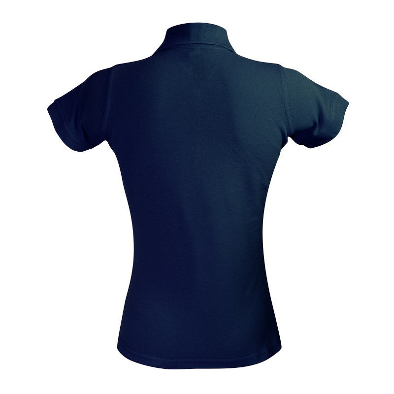 Polo femme à manche courtes vue de dos