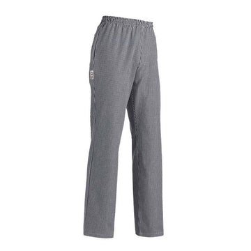 Pantalon de Boulanger Petits Carreaux Noirs