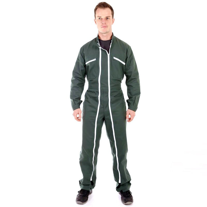 Combinaison de travail double zips  VERT FONCE 5BAG80CP