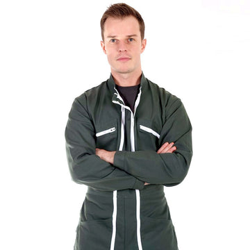 Combinaison de travail Col Officier VERT FONCE 5BAG80CP