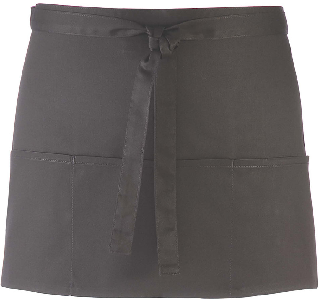 Tablier 3 poches gris foncé