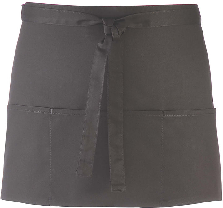 Tablier 3 poches gris foncé