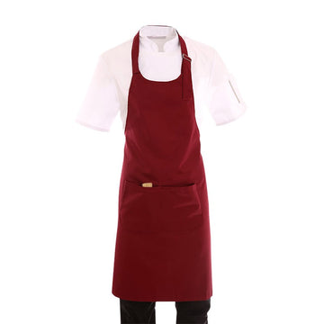 Tablier de pâtissier couleur bordeaux