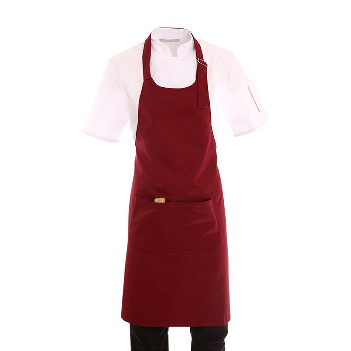 Tablier de pâtissier couleur bordeaux
