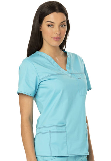 Blouse médiale bleu ciel Dickies pour femme