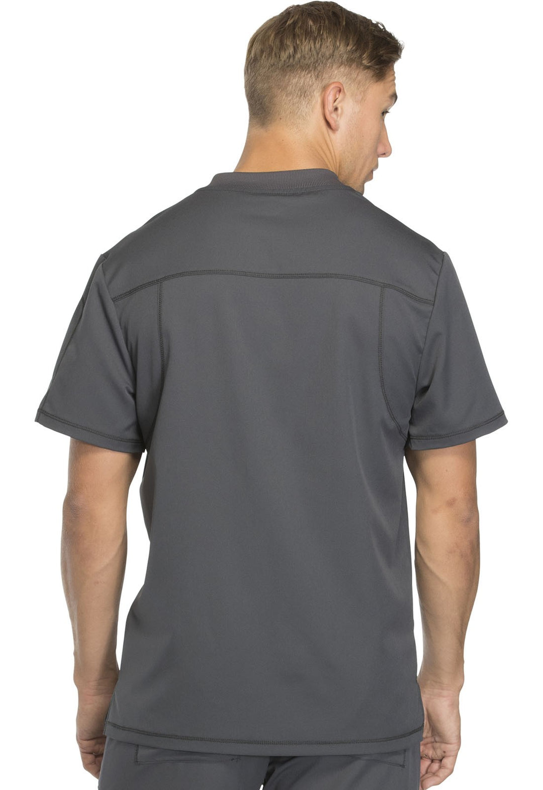 Blouse médicale homme Dickies grise vue de dos