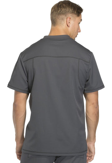 Blouse médicale homme Dickies grise vue de dos
