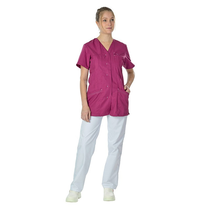 Blouse Clemix semi cintrée rose Mannequin