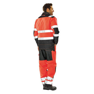 Blouson et pantalon de travail homme ou femme de la marque Lafont Orange Fluo
