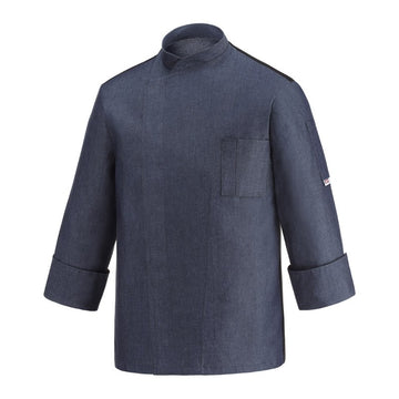 Veste de Cuisine Ottavio Jeans Manches Longues ou Courtes pour l'été