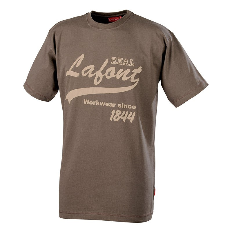 Tee shirt de travail marron Nikan Lafont