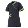 Blouse Manches Courtes Femme Lilee Gris Charcoal et Vert Amazonie - LAFONT SANTÉ