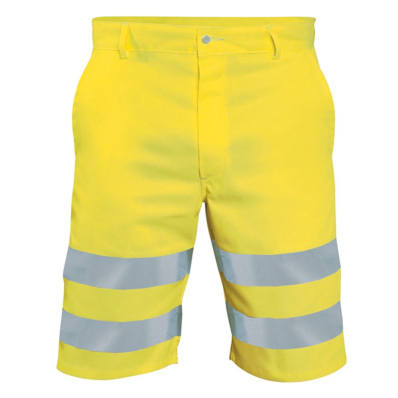 Bermuda de travail fluo JAUNE HIVI HS1236M5
