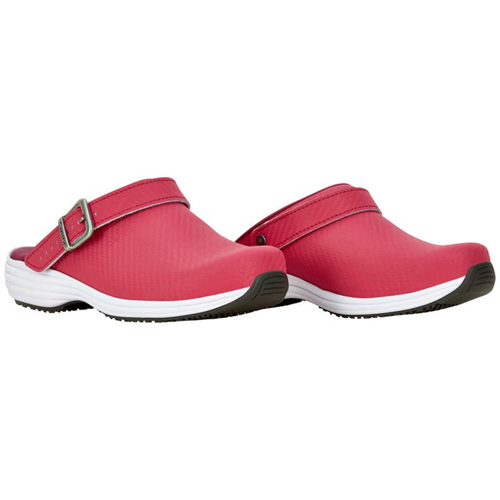 Sabots Médicaux Femme Carbon Rouge Sanita sabot côté