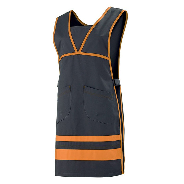 Chasuble de boulangerie pour vendeuse Lafont femme Noir et orange