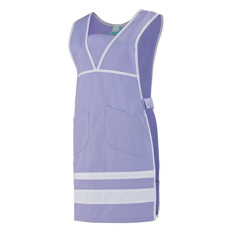 Chasuble de boulangère violet et blanc femme Lafont