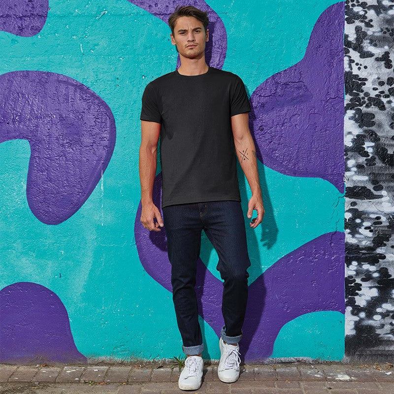 Tee-shirt de Travail Coton Homme Noir - TOPTEX Manches courtes