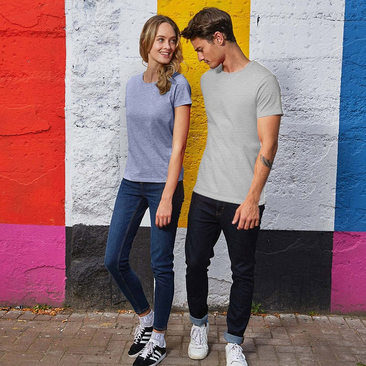 Tee-shirt de Travail Coton Homme Gris Chiné - TOPTEX S au 4XL