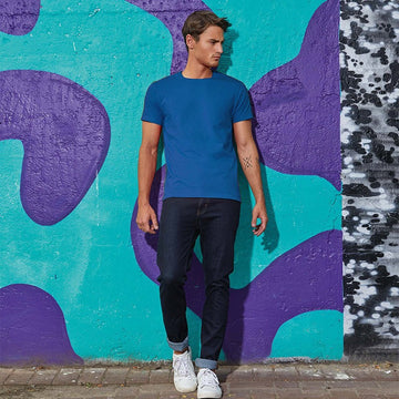 Tee-shirt de Travail Coton Homme Bleu Royal - TOPTEX Lavable à 40°C en machine
