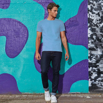 Tee-shirt de Travail Coton Homme Bleu Ciel - TOPTEX Tailles : S au 4XL