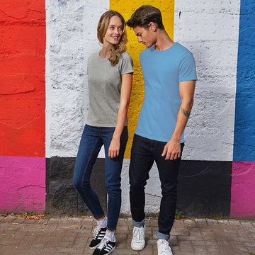 Tee-shirt de Travail Coton Homme Bleu Ciel - TOPTEX Manches courtes