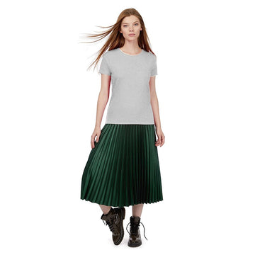 Tee-shirt de Travail Coton Femme Gris Chiné - TOPTEX Manches courtes