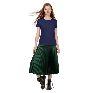 Tee-shirt de Travail Coton Femme Bleu Marine - TOPTEX Manches courtes