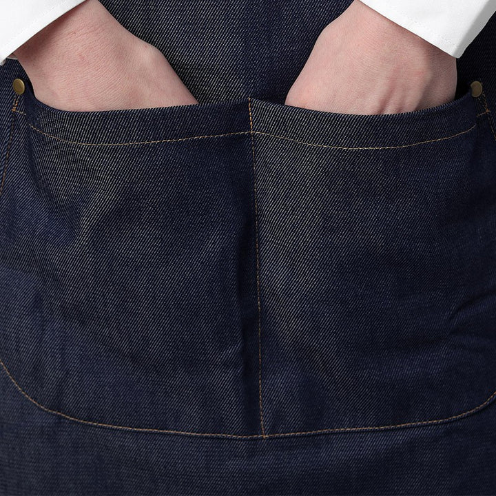 Tablier Bavette Jean - MANELLI grande double poche centrée